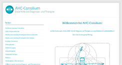 Desktop Screenshot of ahc-consilium.at